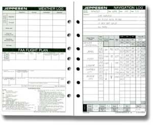 Jeppesen Navigation Log|Flight Plan Form (100 Sheets)
