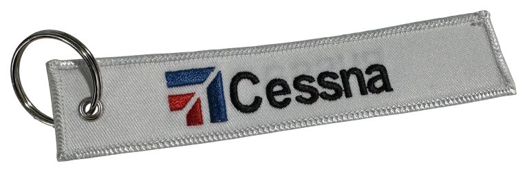 "Cessna" Embroidered Key Chain