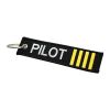 Pilot Keychain - 4 Gold Stripes