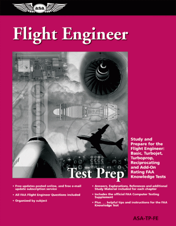 ASA Flight Engineer Test Prep Book
