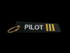 Pilot Keychain - 3 Gold Stripes