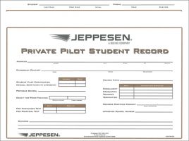 Jeppesen Private Pilot Record Folder - Single