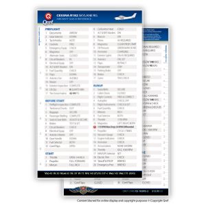 Qref Checklist - Card Version - Cessna 182RG Skylane