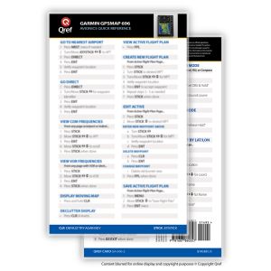 Qref Checklist - Avionics - Card Version - Garmin GPSMAP 696/695