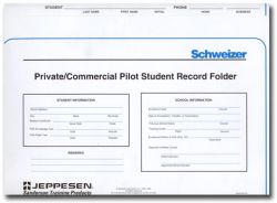 Jeppesen Helicopter Student Record Folder, Single Folder