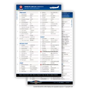Qref Checklist - Card Version - Piper Arrow III PA-28R-201