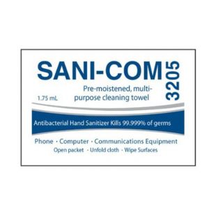 Sani-Com Cleaning Towelette 200 PK